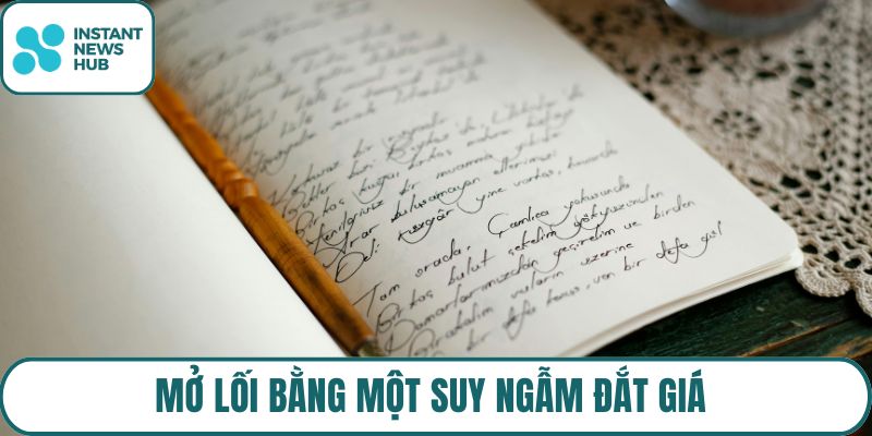 Mở lối bằng một suy ngẫm đắt giá