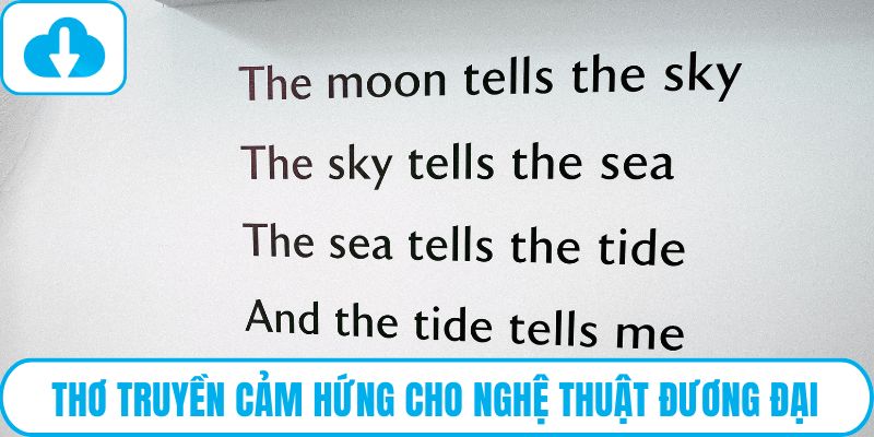 Thơ truyền cảm hứng cho nghệ thuật đương đại